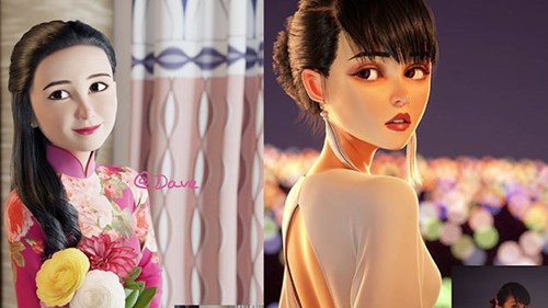 Cô gái biến hình ảnh người thật thành nhân vật Pixar