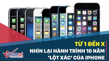 Từ 1 đến X: Nhìn lại hành trình 10 năm 'lột xác' của iPhone