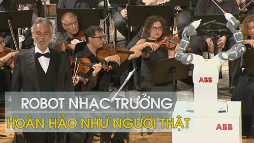 Robot nhạc trưởng chỉ huy dàn nhạc khiến cả thế giới ngỡ ngàng