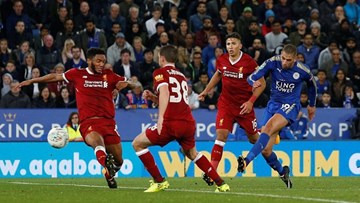 Leicester đá Liverpool bay khỏi Cúp Liên đoàn Anh