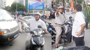 Dân phản ứng xe chở ông Đoàn Ngọc Hải đậu trên đường gây kẹt xe