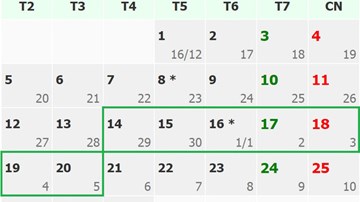 Đề xuất nghỉ 7 ngày dịp Tết Mậu Tuất 2018