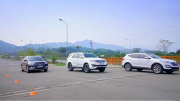 So sánh xe CR-V vs Santa Fe vs Fortuner : Chọn xe nào?