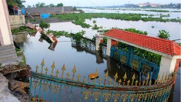 Khu vực sạt lở ven sông Sài Gòn nhìn từ toàn cảnh