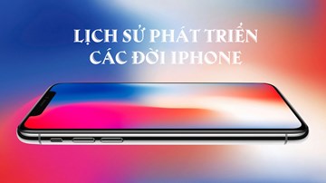 Nhìn lại lịch sử các dòng iPhone từ ngày đầu ra mắt