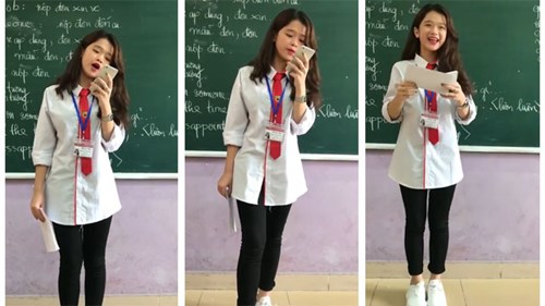 Link Ka lần đầu khoe giọng hát thật trước cả lớp với ca khúc 