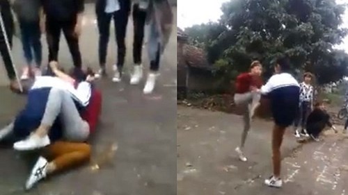 Xác minh các nữ sinh đánh nhau điên cuồng