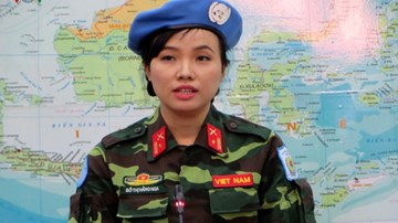Nữ quân nhân đầu tiên của Việt Nam tham gia gìn giữ hòa bình Liên Hợp Quốc