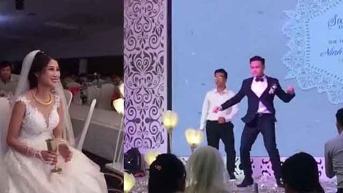 Chú rể 'hóa' Sơn Tùng M-TP nhảy cực sung trong đám cưới