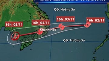 Bão số 12 càng tiến gần đất liền càng mạnh thêm