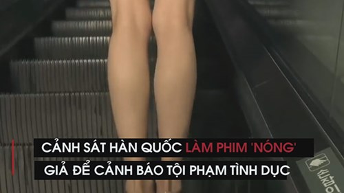 Cảnh sát Hàn Quốc làm phim 'nóng' để trị tội phạm tình dục