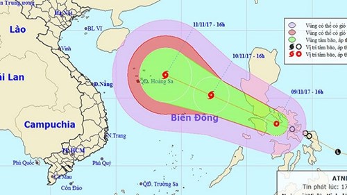 Áp thấp nhiệt đới có thể mạnh lên thành bão số 13