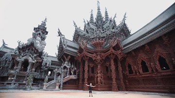 Ngôi đền bằng gỗ không dùng đinh