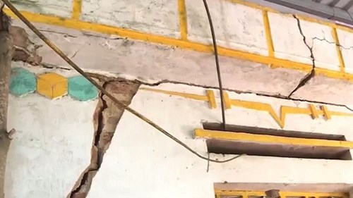 Sụt lún đất nghiêm trọng tại Thái Nguyên
