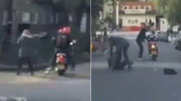 Người hùng lao ra tóm sống tên cướp đi mô tô trên đường chạy trốn