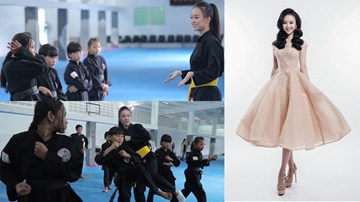 Nữ sinh phòng cháy chữa cháy xinh đẹp dạy võ cho trẻ em lang thang