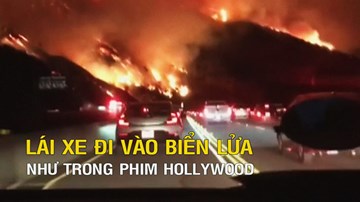 Cháy rừng khắp nơi,  California chìm trong biển lửa như phim Hollywood