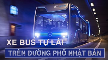 Trải nghiệm xe bus tự lái trên đường phố Nhật Bản