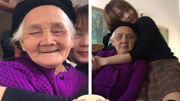 Clip cháu gái dạy bà ngoại 90 tuổi nói tiếng Nhật 'đốn tim' dân mạng