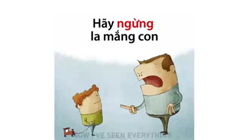 Lý do cha mẹ không nên la mắng con