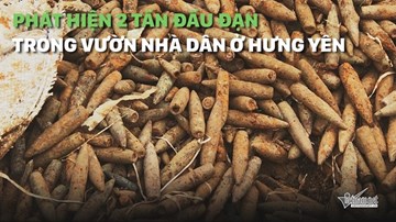 Phát hiện 2 tấn đầu đạn chất đống trong vườn nhà dân ở Hưng Yên