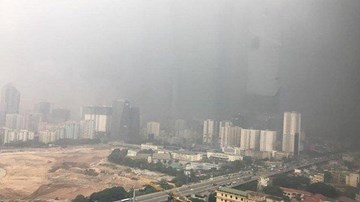 Sương mù ở Hà Nội chứa lượng lớn bụi nguy hiểm