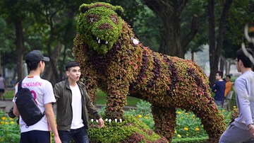 Chiêm ngưỡng 12 con giáp khổng lồ đón Tết 2018