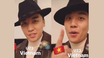 Ca sĩ nhóm Big Bang chúc mừng U23 Việt Nam bằng tiếng Việt
