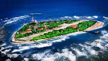 Ngắm hàng cây xanh tuyệt đẹp ở Trường Sa