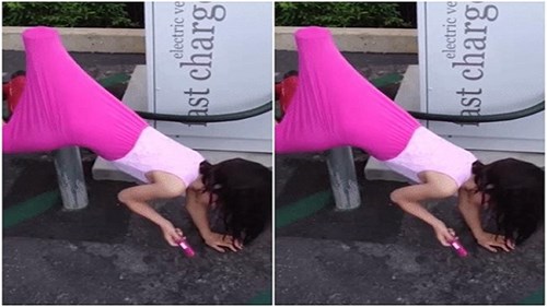 Nhóc tì mắc kẹt 'hi hữu', cha mẹ chỉ biết ôm bụng cười