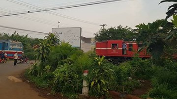Hai đoàn tàu suýt đâm nhau ở Đồng Nai