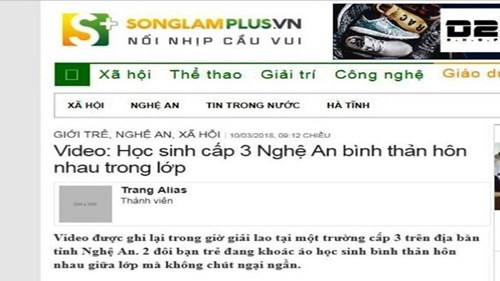 Gia đình nữ sinh tự tử xem xét khởi kiện trang điện tử Songlamplus.vn
