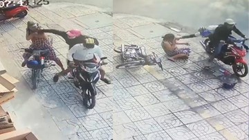 Cướp áp sát liên tiếp giật dây chuyền của người phụ nữ