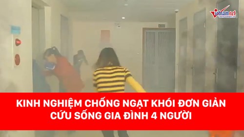 Kinh nghiệm chống ngạt khói bằng 1 tấm nệm cứu sống gia đình 4 người