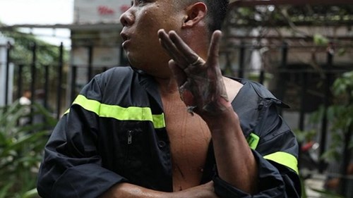 Cảm phục tinh thần người lính cứu hỏa