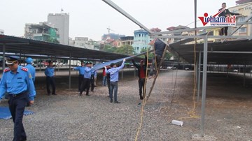 Hà Nội: Bãi giữ xe sai phạm tự tháo dỡ sau vụ dọa công an quận