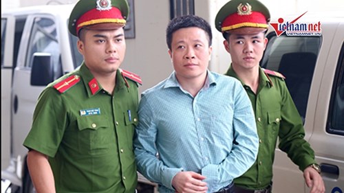Hình ảnh Hà Văn Thắm và đồng phạm ngày phúc thẩm đại án Ocean Bank