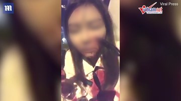 Cô gái bị cắm thằng dao găm vào mặt khi chống trả tên cướp