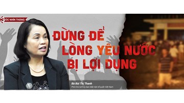 Đừng để lòng yêu nước bị lợi dụng