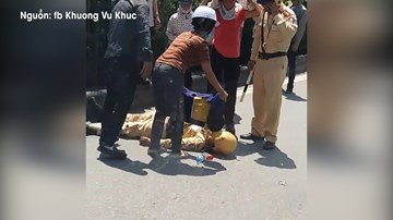 Một CSGT bị thương nặng sau va chạm với xe tải trên Quốc lộ 5