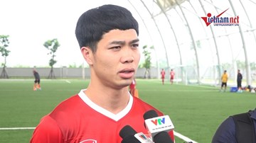 Công Phượng: “Tôi không ngại tranh suất với Văn Quyết, Anh Đức”