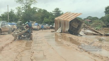 Vỡ đập thủy điện ở Lào: Quánh bùn đất bên trong rốn lũ Attapeu
