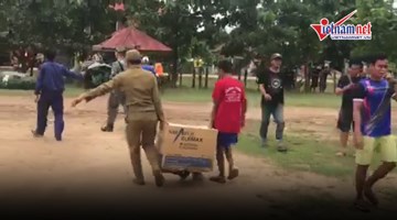 Vỡ đập thủy điện ở Lào: Nhiều đoàn cứu trợ quốc tế liên tục vào vùng rốn lũ