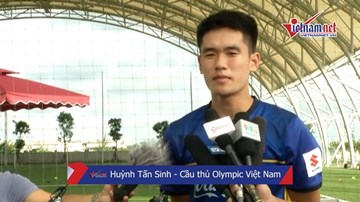 Huỳnh Tấn Sinh chia sẻ bất ngờ về vị trí trong đội tuyển Olympic Việt Nam
