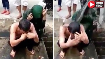 Dân làng thi nhau dội nước cống lên đầu cặp đôi ngoại tình