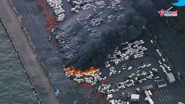 Những hình ảnh như 'ngày tận thế' ở Nhật Bản trong siêu bão Jebi