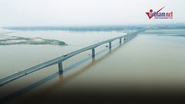 Đi thử cây cầu nghìn tỷ nối Hà Nội với Phú Thọ