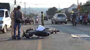 Xác định tài xế xe tải cán trung úy quân đội tử vong rồi tháo chạy