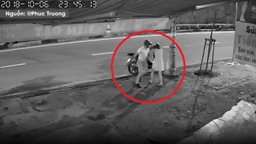 Người đàn ông hung hãn đánh bạn gái giữa đêm khuya