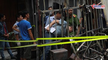 1 người tử vong  trong vụ cháy 3 căn nhà tại Trung Văn